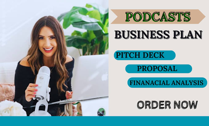 Gig Preview - Podcast business plan for UK USA  podcast production podcast studio pitch deck