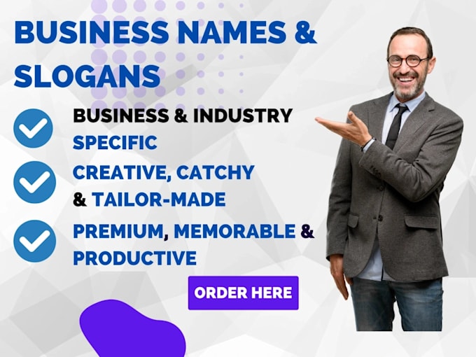 Gig Preview - Create brand name for business and brand positioning