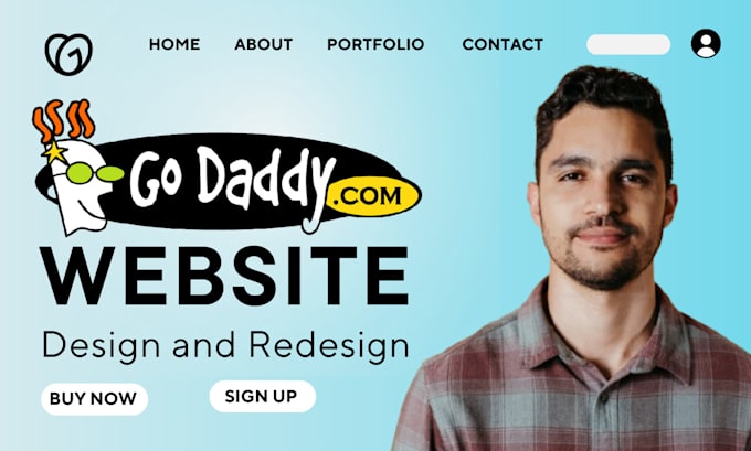 Gig Preview - Godaddy website design godaddy website redesign godaddy website design godaddy