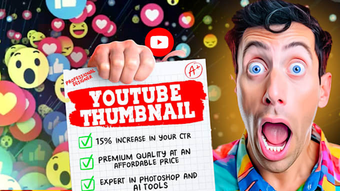 Gig Preview - Design attractive,amazing ,professional thumbnail