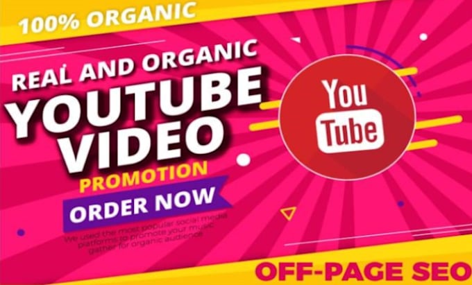 Gig Preview - Grow your youtube channel faster by off page SEO