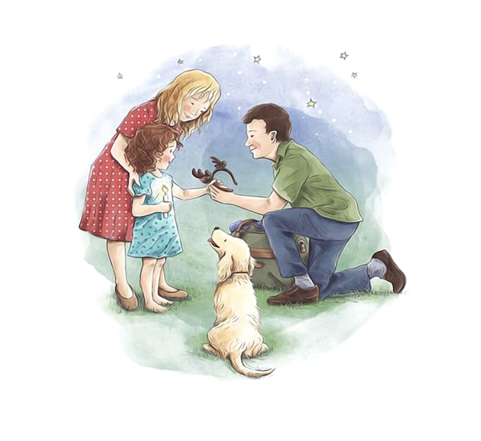 Gig Preview - Draw watercolor children book illustration