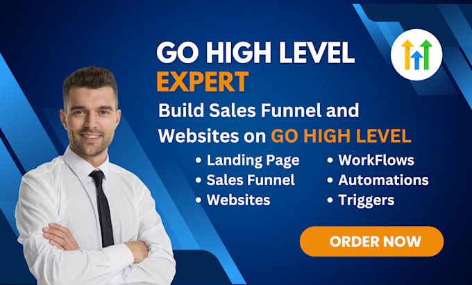 Gig Preview - Be your go high level and sales funnel websites expert