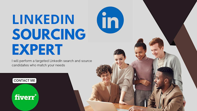 Gig Preview - Do linkedin sourcing for targeted candidate outreach and hiring