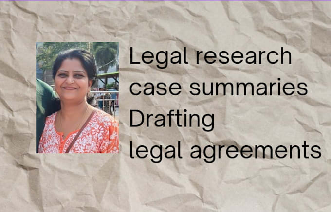 Gig Preview - Do legal research provide case summaries simplify complex