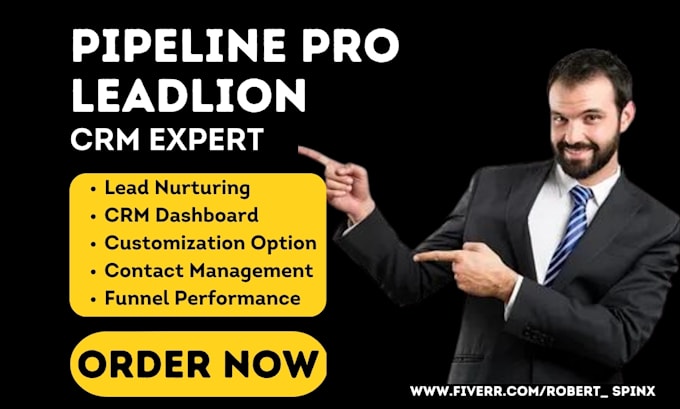 Gig Preview - Setup pipeline pro leadlion fg funnel unbounce ligna lead2client tekmatix crm