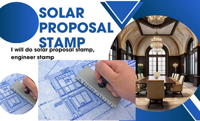 Gig Preview - Do solar proposal stamp, engineer stamp