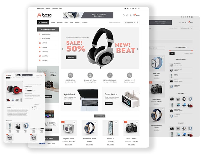 Gig Preview - Create professional ecommerce store