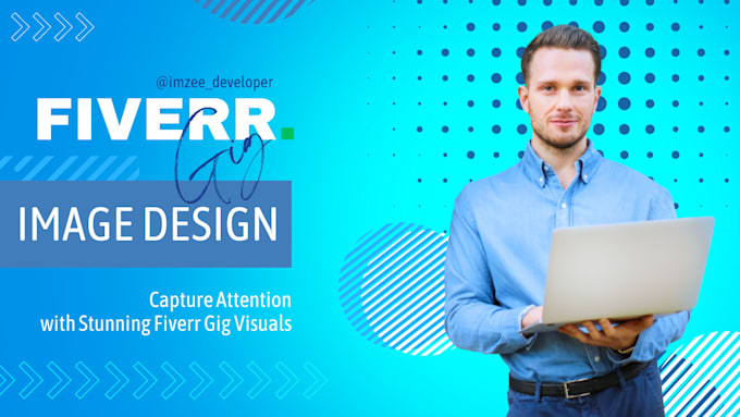 Gig Preview - Design attractive fiverr gig thumbnail image within 24 hours