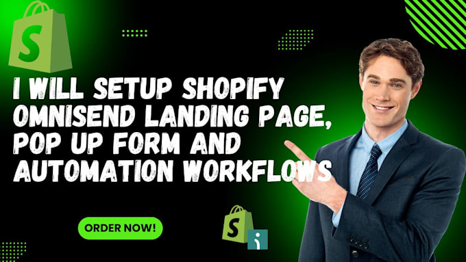 Gig Preview - Setup shopify omnisend landing page, pop up form and automation workflows