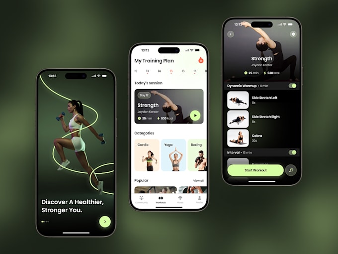 Gig Preview - Develop fitness app, health tracker app, gym app