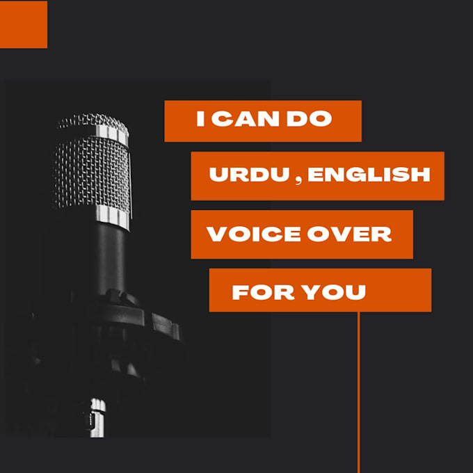 Gig Preview - Record a professional urdu voice