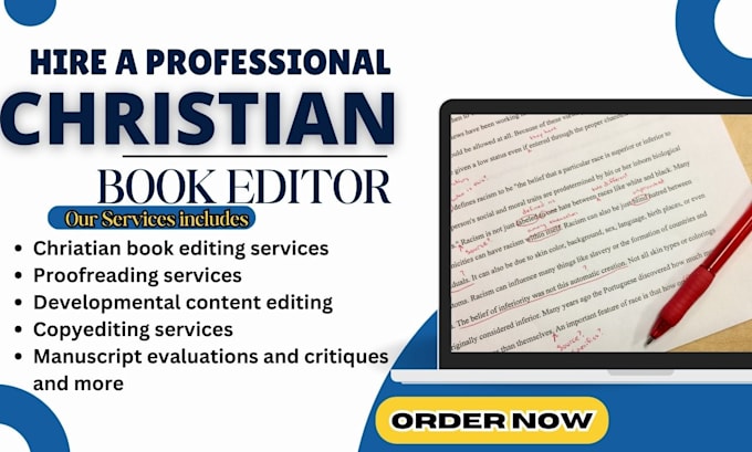 Gig Preview - Do christian ebook proofreading, daily devotional and sermon editing for kindle