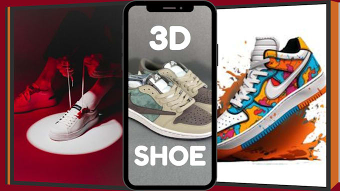 Gig Preview - Shoe animation 3d shoe cgi 3d realistic shoe 3d shoe modeling 3d product video