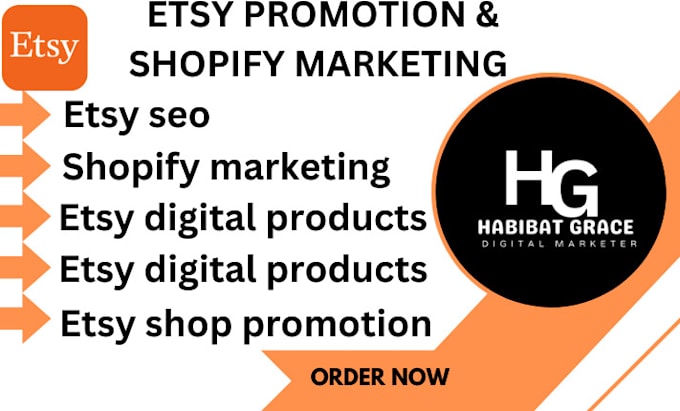 Bestseller - set up etsy shop, etsy promotion, etsy traffic, etsy sales, etsy print on demand