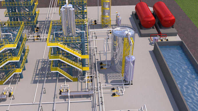 Gig Preview - Do 3d cgi warehouse,3d gas plant, 3d refinery space design with 3d renovation