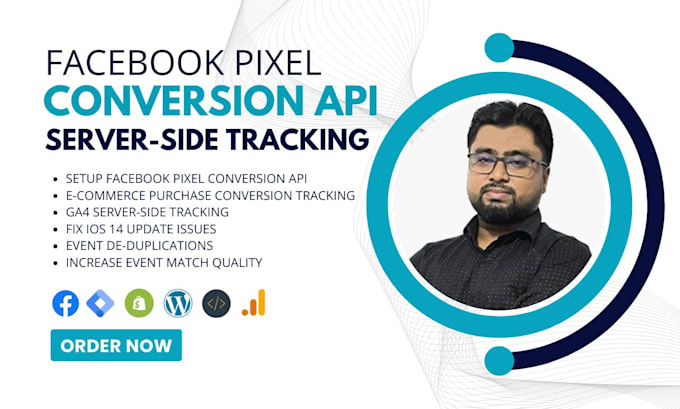 Gig Preview - Setup or fix meta pixel facebook conversion API, ga4 server side tracking by GTM