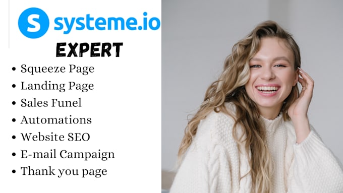 Gig Preview - Build systeme io sales funnel and landing pages with high conversion