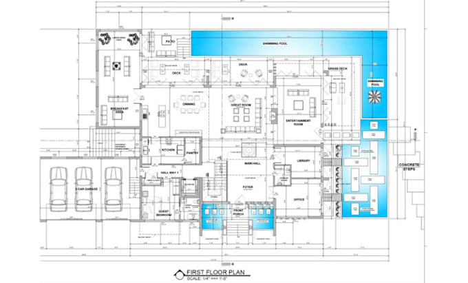 Gig Preview - Make architectural and construction drawings in autocad, 2d, 3d, floor plans