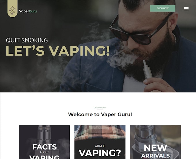 Gig Preview - Build cigar,tobacco,cannabis,vape cbd websites