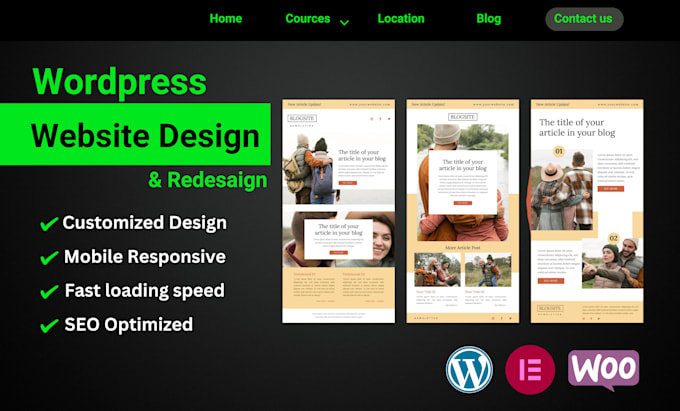 Gig Preview - Do affordable wordpress website design and redesign