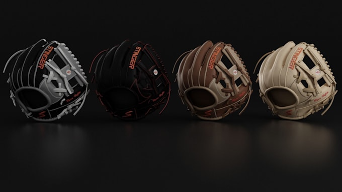 Gig Preview - Create a custom baseball gloves on kickflip, zakeke and configurator baseball