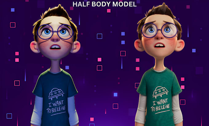 Gig Preview - Create 3d cartoon character, 3d game character, character modeling, 3d model