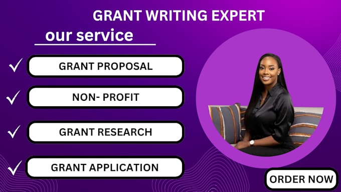 Gig Preview - Do grant research, grant writing, grant proposal writing, grant application rfp