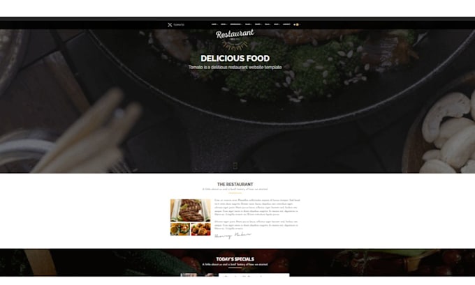 Gig Preview - Create restaurant website, cafe website, grocery website with online ordering