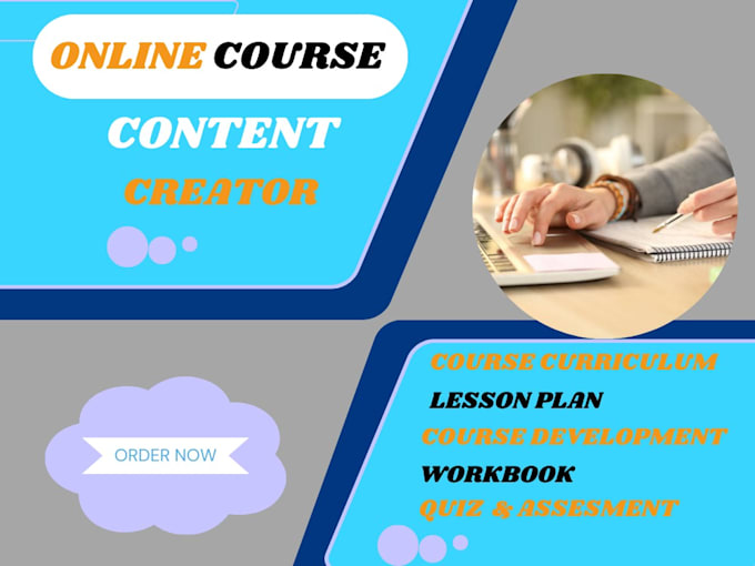 Gig Preview - Create course content course creation worksheet workbook lesson plan