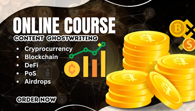 Bestseller - do crypto, blockchain, trading, and bitcoin online course writing, ghostwriting