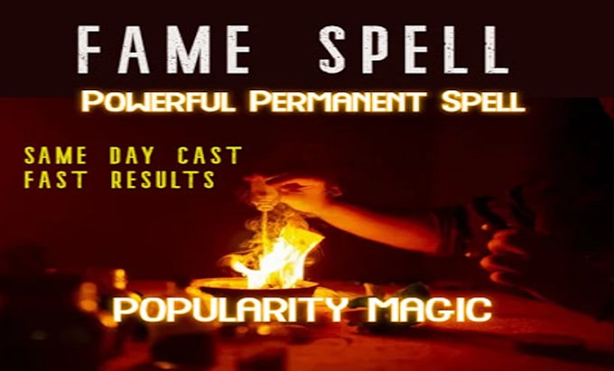 Gig Preview - Cast fast custom wish spell for powerful famous spell, fame and popularity spell