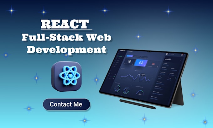 Gig Preview - Do reactjs nextjs frontend with django express backend web development