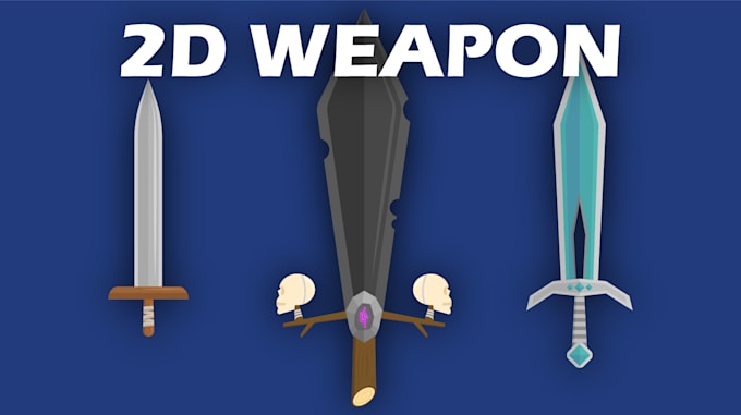 Gig Preview - Design 2d weapon for games