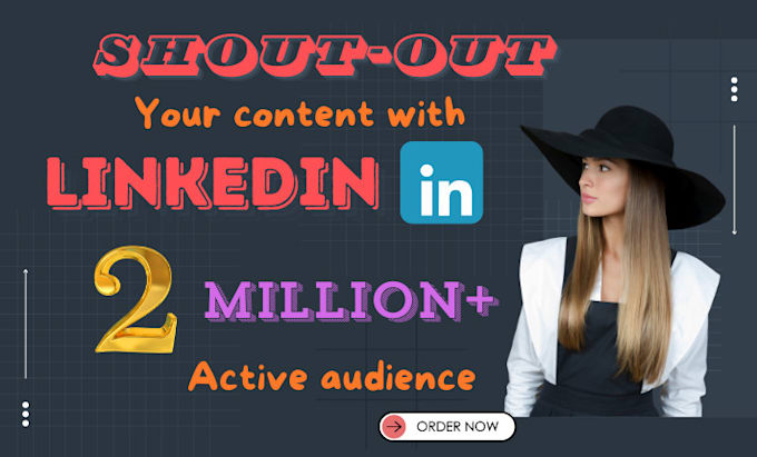 Gig Preview - Share or shoutout your content with 2 million linkedin audience, with influence