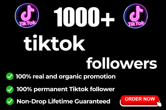 Gig Preview - Do 1000 organic tiktok growth and increase followers