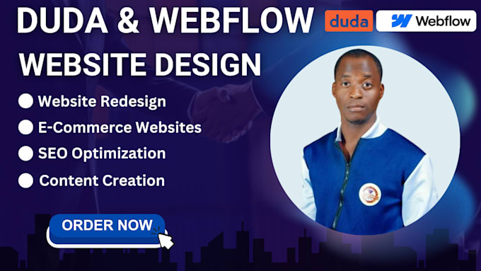 Gig Preview - Design duda website redesign webflow website design