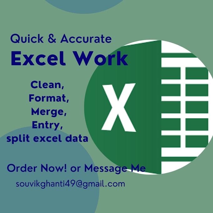 Gig Preview - Clean, format, merge, entry, split excel data