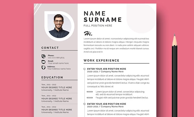 Gig Preview - Build professional resume design and CV layout