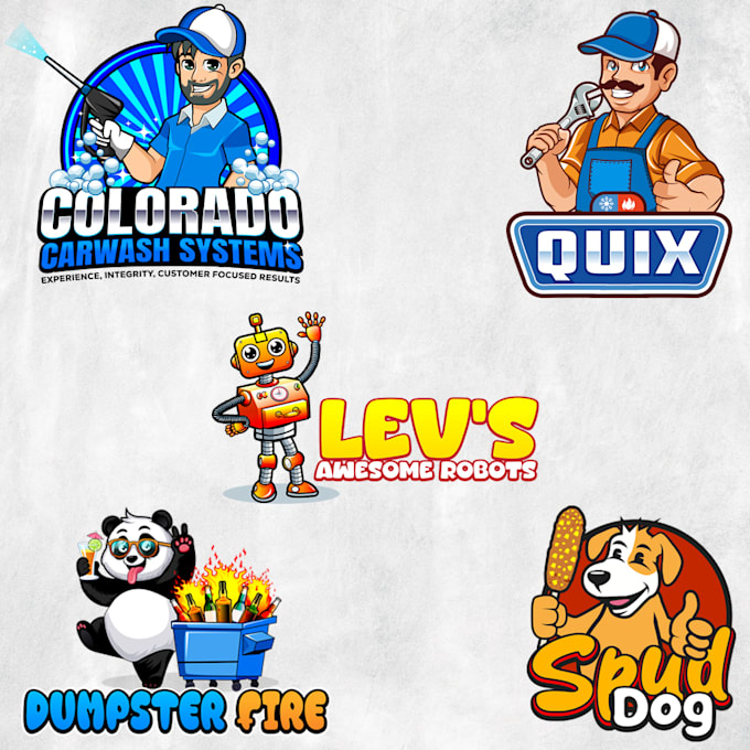 Gig Preview - Do cartoon cherecter, custom logo, mascot, emblem,