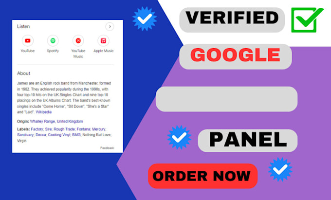 Gig Preview - Create a verified google knowledge panel for personal and company