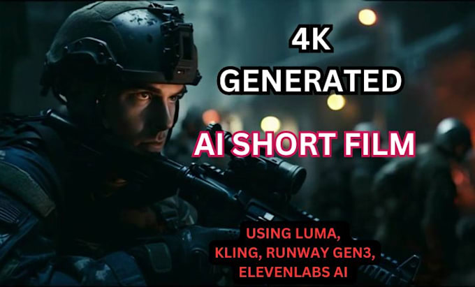 Gig Preview - Create engaging visual realistic ai captivating short film movie trailer