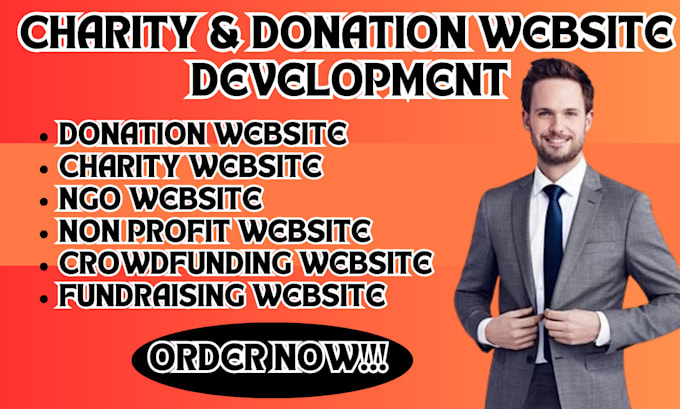 Gig Preview - Create non profit website fundraising ngo charity crowdfunding donation website