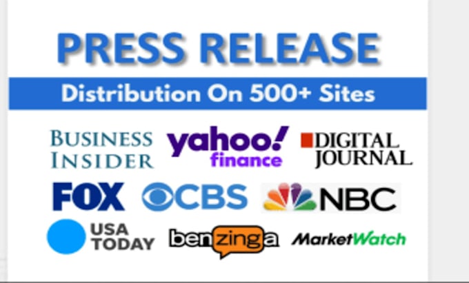 Gig Preview - Publish your press release and your article on yahoo finance