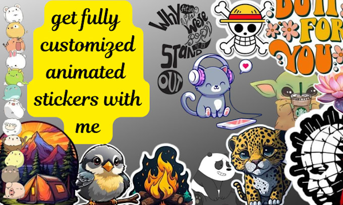 Bestseller - design unique custom animated stickers or emojis for you