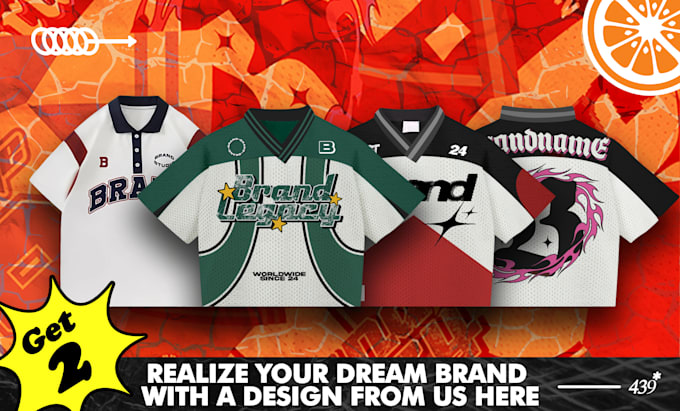 Gig Preview - Create 2 professional custom jersey designs for any sport