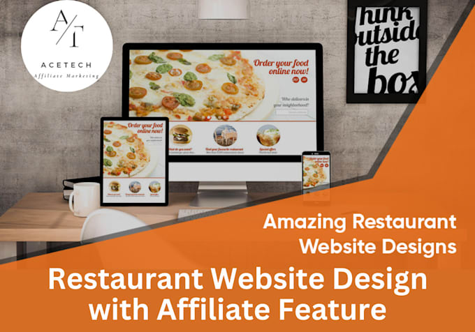 Gig Preview - Develop custom restaurant website online ordering with affiliate program