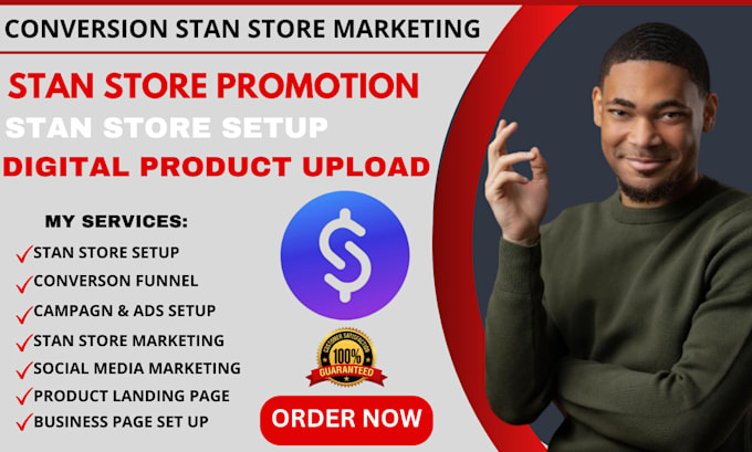 Gig Preview - Do stan store design stan store setup stan store ultimate digital product upload