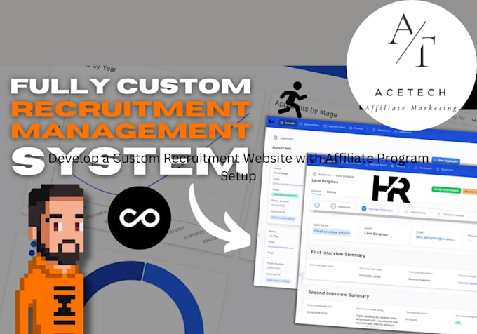 Gig Preview - Develop custom recruitment website, job board, employment, affiliate program