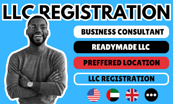 Gig Preview - Start llc registration, start llc formation, usa llc, dubai llc, readymade llc